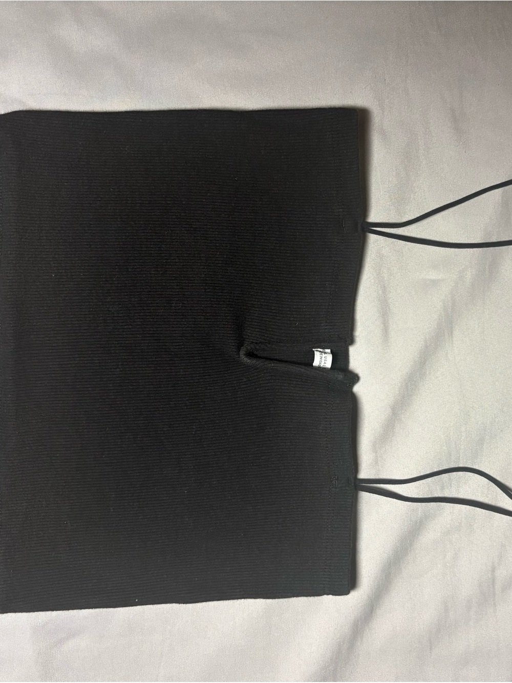 Zara Black Tablet Sleeve with Drawstring Straps